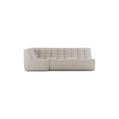 Ethnicraft N701 ensemble de canapés modulaire | 2 places + module d'angle carré
