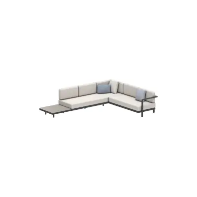 Royal Botania Alura Lounge • canapé d'angle 10 • avec tablette • 325 cm