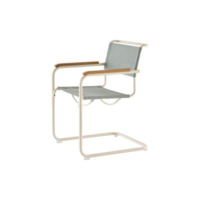 THONET Stuhl Freischwinger mit Armlehnen • Programm S 34