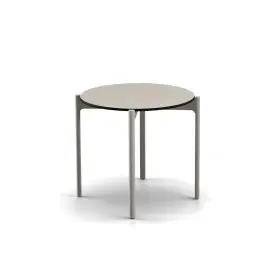 Dedon Izon Beistelltisch 54.5 cm in Grau ohne Hintergrund