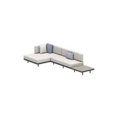 Royal Botania Alura Lounge • canapé d'angle 16 • avec tablette • 365 cm