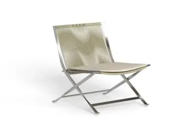 Talenti GEORGE fauteuil lounge 65 cm • fauteuil pliant • coussin d'assise inclus