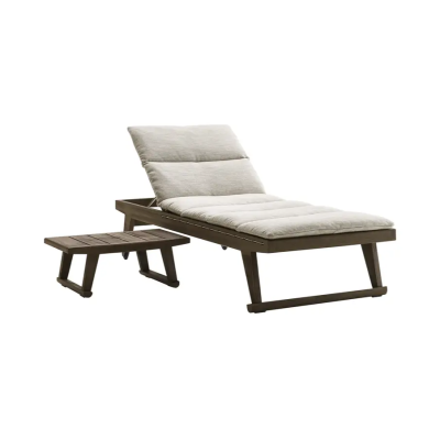 B&B Italia Gio Sonnenliege 200 cm mit Rollen, verstellbar